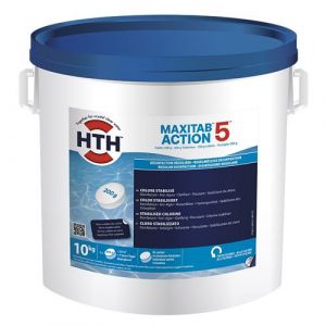 HTH Maxitab Action 5 - Galets de Chlore stabilis&eacute; 10kg