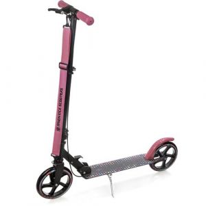Trottinette grande roue Dots 200mm RAVEN Adulte Mixte Glisse urbaine Noir/Rose Adulte Adulte Avec frein à main Raven