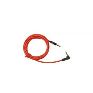 Câble coude plaqué or jack 3,5 mm vers jack droit écouteur pour monster beats par dr. Dre, longueur: 1,2 m, rouge