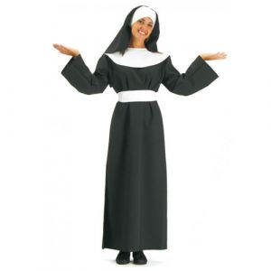 d&eacute;guisement bonne-soeur adulte - l - noir - carnival toys 80672