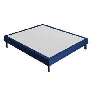 Sommier 180x200 Tapissier D&eacute;co Couleur Bleue Resistant Jusqu-&agrave; 120 Kg Par Personne