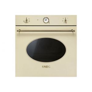 Smeg Colonial SF800PO - Four - encastrable - niche - largeur : 55.4 cm - profondeur : 56 cm - hauteur : 58.3 cm - classe A - crème