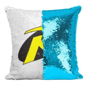 Fabulous Housse de Coussin &agrave; Sequin - Paillettes Turquoise Robin Batman [40 x 40 cm]