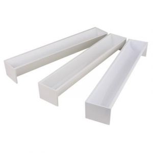 Gouttière à bûche triangle professionnelle 470 x 65 x 70mm