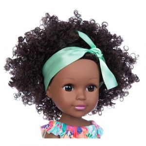 Poupée bébé noire africaine 35CM-Multicolore