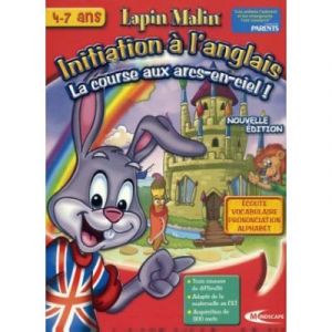 LAPIN MALIN INITIATION A L'ANGLAIS : La course aux arcs-en-ciel ! - PC - Neuf