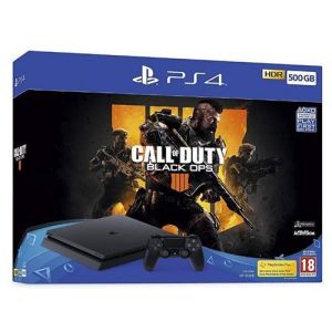 PS4 SLIM 500GB B BLACK + CALL OF DUTY BLACK OPS 4