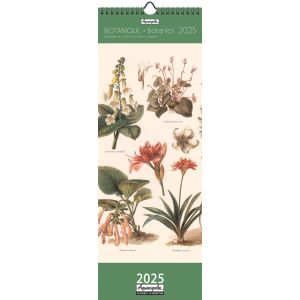 Calendrier Aquarupella 2025 Botanique 16,5 x 41 cm