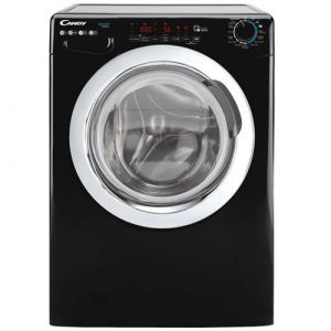 Candy CSS1410TWMCBE-47 - Machine à laver - largeur : 60 cm - profondeur : 58 cm - hauteur : 85 cm - chargement frontal - 62 litres - 10 kg - 1400 tours/min - Noir brillant