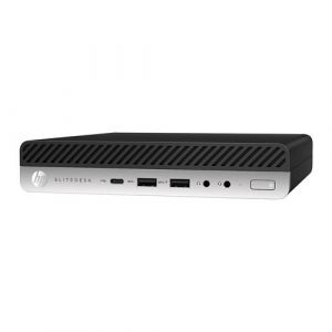 Unit&eacute; centrale HP EliteDesk 800 G4 DM i5-8500 16Go 256Go SSD W10P - Noir et argent