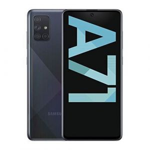 Samsung Galaxy A71 - 4G smartphone - double SIM - RAM 6 Go / Mémoire interne 128 Go - microSD slot - écran OEL - 6.7" - 2400 x 1080 pixels - 4x caméras arrière 64 MP, 12 MP, 5 MP, 5 MP - front camera 32 MP - noir écrasement de prisme