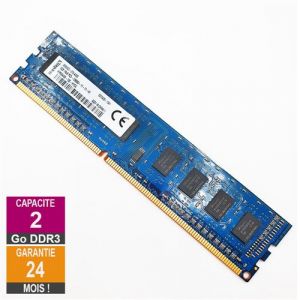 Barrette M&eacute;moire 2Go RAM DDR3 Kingston HP655409-150-HYCG DIMM PC3-12800U 1Rx8
