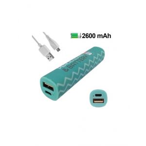 Batterie externe Mr. Wonderful Peace et Love PowerBank 2600 mAh Vert