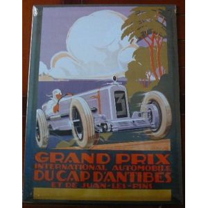 Grand PRIX ANTIBES- Kow - 40x30cm - Plaque M&eacute;tal