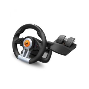 KROM K-Wheel - Ensemble volant et pédales - filaire - pour PC, Sony PlayStation 3, Microsoft Xbox One, Sony PlayStation 4