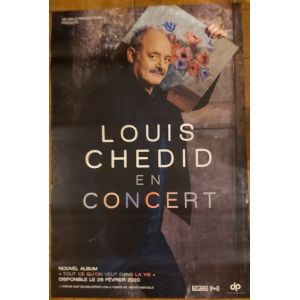 Louis CHEDID - En Concert 2020 - 77x116cm - Affiche