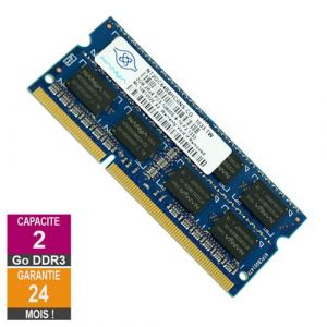 Barrette M&eacute;moire 2Go RAM DDR3 Nanya NT2GC64B8HC0NS-CG SO-DIMM PC3-10600 1333MHz 2Rx8