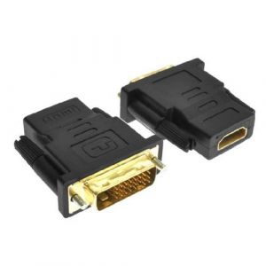 INECK&reg; adaptateur DVI vers HDMI fiche DVI m&acirc;le (24+1) vers prise HDMI femelle HD TV 1080p 3D Ready vid&eacute;oprojecteur PS3 etc.