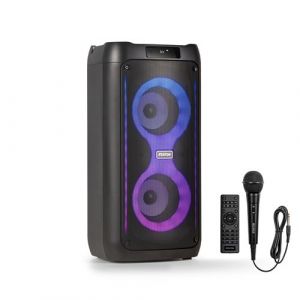 Fenton Core80 Enceinte Bluetooth Lumineuse - 80 Watts, Batterie Longue Autonomie 12H, Facile &agrave; Transporter