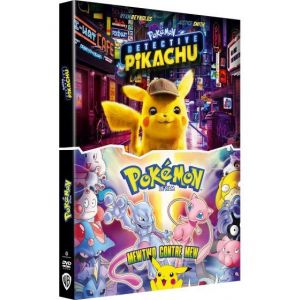 Coffret Pokémon - Détective Pikachu, Pokémon le Film : Mewtwo contre Mew DVD