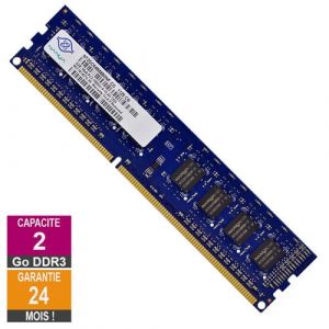 Barrette M&eacute;moire 2Go RAM DDR3 Nanya NT2GC64B88B0NF-CG PC3-10600U 1333MHz 1Rx8