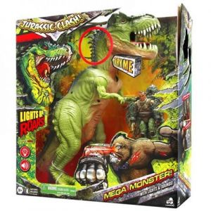 Figurine Dinosaure t-tex rugissant - Jurassic clash