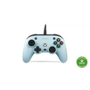 Manette filaire Nacon Pro Compact pour Xbox Series X/S, Xbox One et PC Bleu pastel