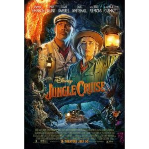 Jungle Cruise - 2021 - Emily Blunt, Dwayne Johnson - 116x158cm - Affiche de cin&eacute;ma originale pli&eacute;e