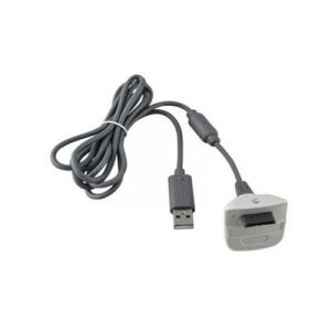 Câble USB chargeur pour manette Microsoft Xbox 360 - 1,5 mètre - Gris - Straße Game ®