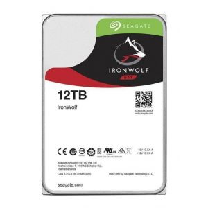 Seagate IronWolf ST12000VN0008 - Disque dur - 12 To - interne - 3.5" - SATA 6Gb/s - 7200 tours/min - mémoire tampon : 256 Mo