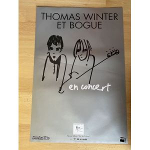 Thomas Winter et Bogue - En concert - Sur la Colline - 40x60cm - Affiche