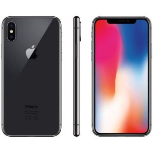 Apple iPhone X - 4G smartphone 256 Go - &eacute;cran OEL - 5.8" - 2436 x 1125 pixels - 2x cam&eacute;ras arri&egrave;re 12 MP, 12 MP - 2x front cameras 7 MP - gris