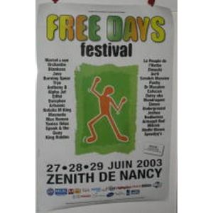 TRYO Festival Free days - 80x120 cm - AFFICHE / POSTER