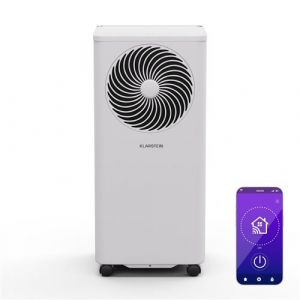 Klarstein Aero Ring 9K Climatiseur mobile smart 9000 BTU pour max. 31 m&sup2; avec commande vocale Blanc