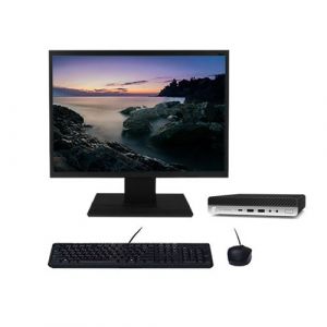 PC HP ProDesk 600 G4 Mini i5-8500T 3.50GHz 8Go/1To SSD Wifi W11 avec Ecran 19