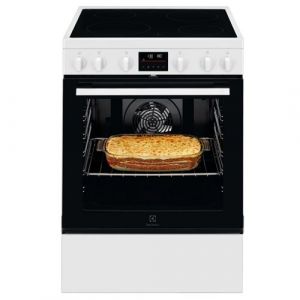 Cuisinière vitrocéramique 73l 4 feux blanc Electrolux LKR64890AW