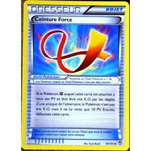 carte Pokémon 91/111 Ceinture Force XY03 XY Poings Furieux NEUF FR