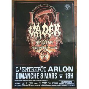VADER - Concert 2020 - Black Metal - 60x84cm - Affiche