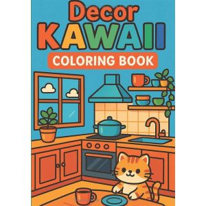 Ma Jolie Maison &ndash; Cahier de coloriage kawaii | Sc&egrave;nes de la maison et du jardin | D&egrave;s 4 ans
