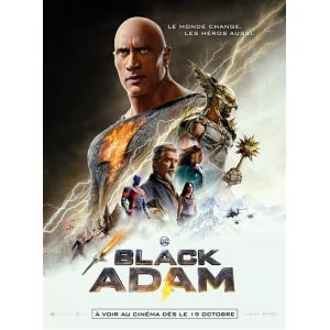 Affiche de Cin&eacute;ma Originale - Black Adam - Dwayne Johnson, Aldis Hodge - 2022 - 120x160cm
