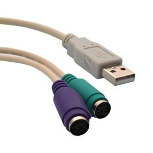 INECK&reg; USB M&acirc;le A Vers PS/2 Femelle C&acirc;ble Adaptateur Convertisseur, pour Souris et Clavier avec Interface PS2
