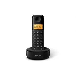 T&eacute;l&eacute;phone fixe sans fil Philips D1601B Noir
