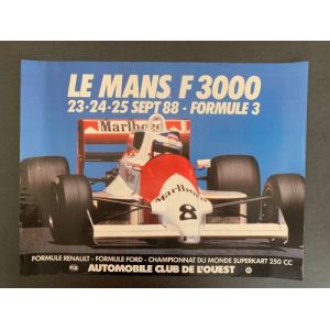 24H du Mans - Septembre 88 / Renault - AFFICHE