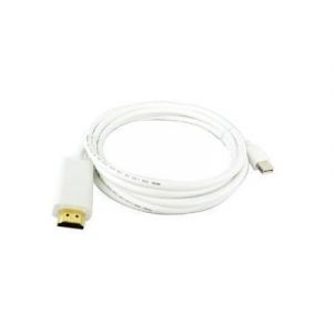 Câble Adaptateur 1,8m Mini DisplayPort vers HDMI pour MAC, support audio pour MacBook, MacBook Air ,MacBook Pro, iMac, avec Mini display port