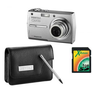 Pentax Optio T30 + &eacute;tui cuir + carte SD 1 Go