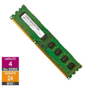 Barrette M&eacute;moire 4Go RAM DDR3 Micron MT16JTF51264AZ-1G4M1 DIMM PC3-10600U