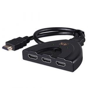 Alpexe hdmi switch 4k, 3-port splitter, commutateur pour connecter le moniteur, tv lcd, projecteur