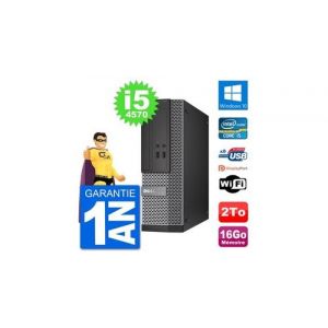 Pc dell optiplex 3020 sff i5-4570 ram 16go disque dur 2to windows 10 wifi