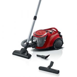 Nouveauté ! Aspirateur Traineau sans sac - BGC41Q69 Serie 6 - 600 W - ProSilence - 70 dB - Capacité bac 2,4 L - Rouge