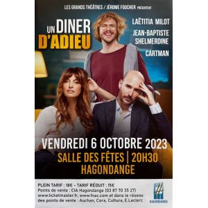 Affiche - Un Diner d'Adieu - La&euml;titia Milot - Cartman - 40x60cm